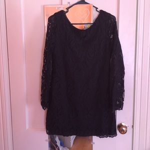 Black Lace Mini Dress